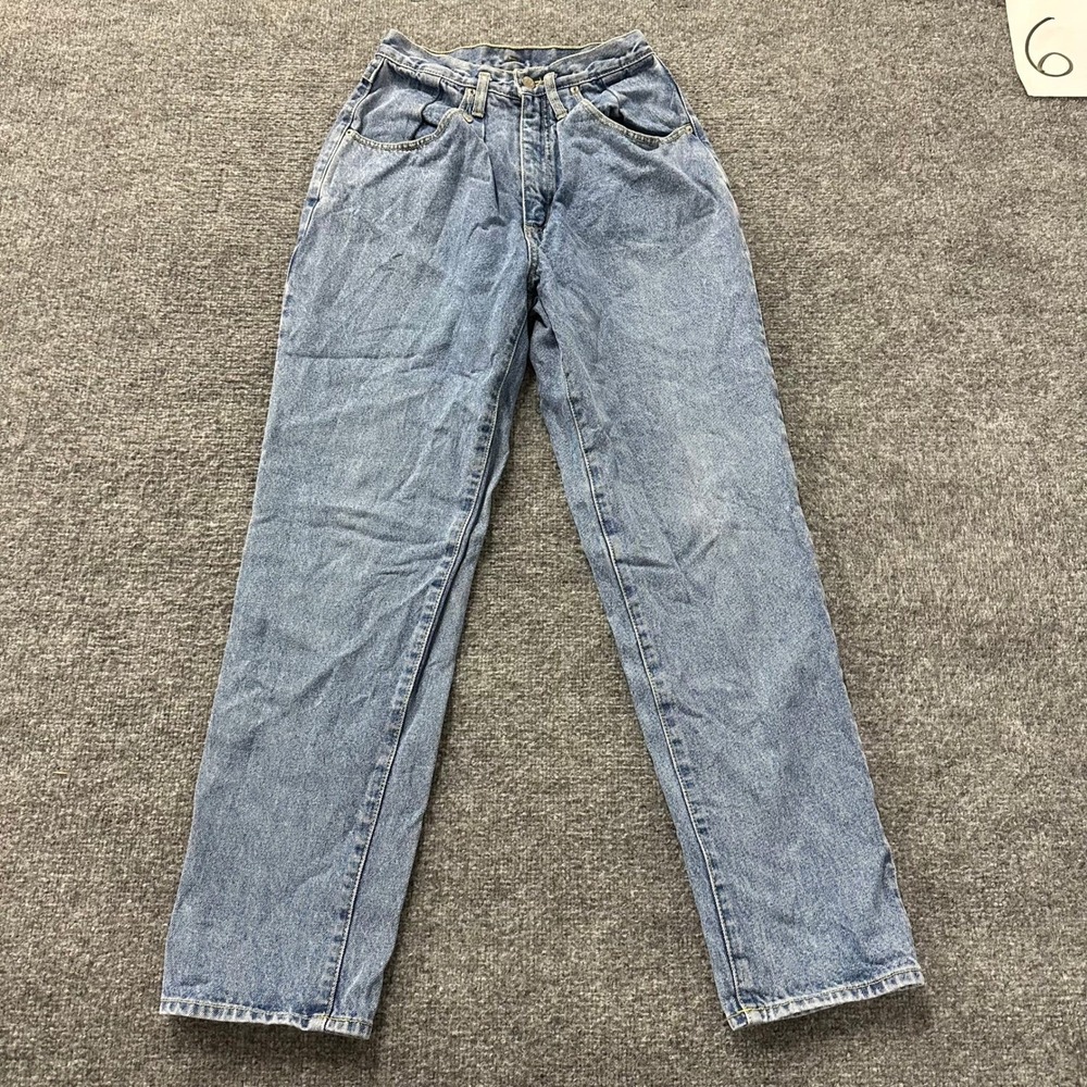 Gasoline Jeans Pants Womens Size 9 Blue High Waisted Tapered Pleated Denim 90s